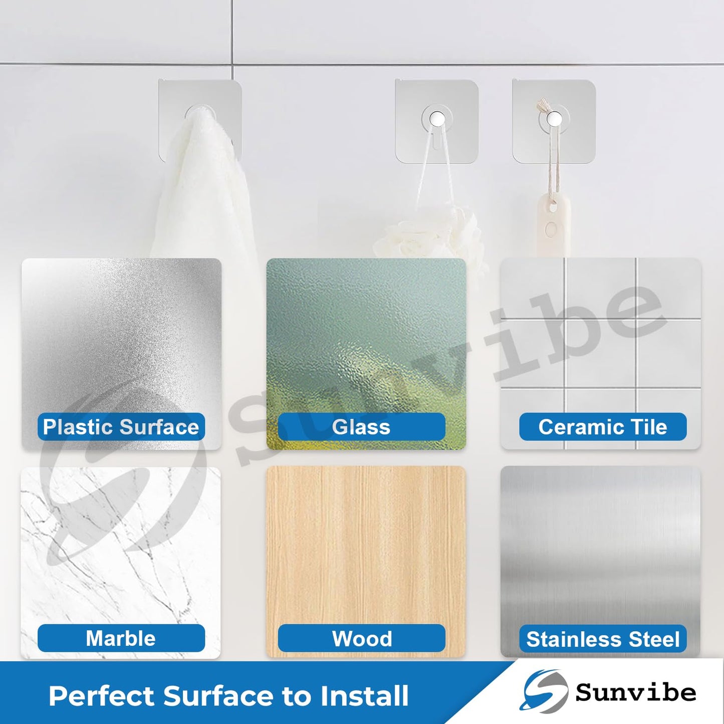 Adhesive Nail Photo Wall Hooks for Hanging Photo Frame, Kitchen Household and Bathroom Accessories (Pack of 10)