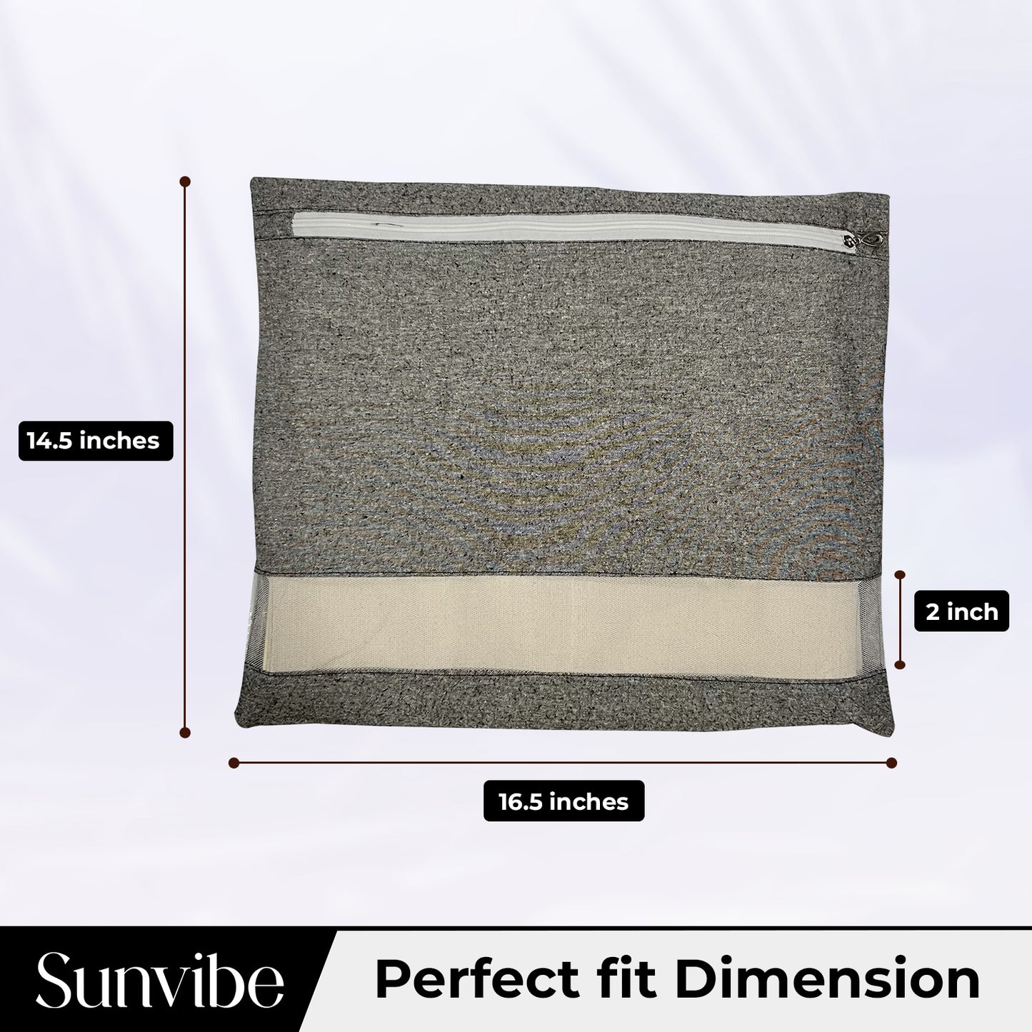 Saree Clothes Bags/Covers/Poches For Storage With Zip Closure (16 X 14 Inches, Grey) (Copy)