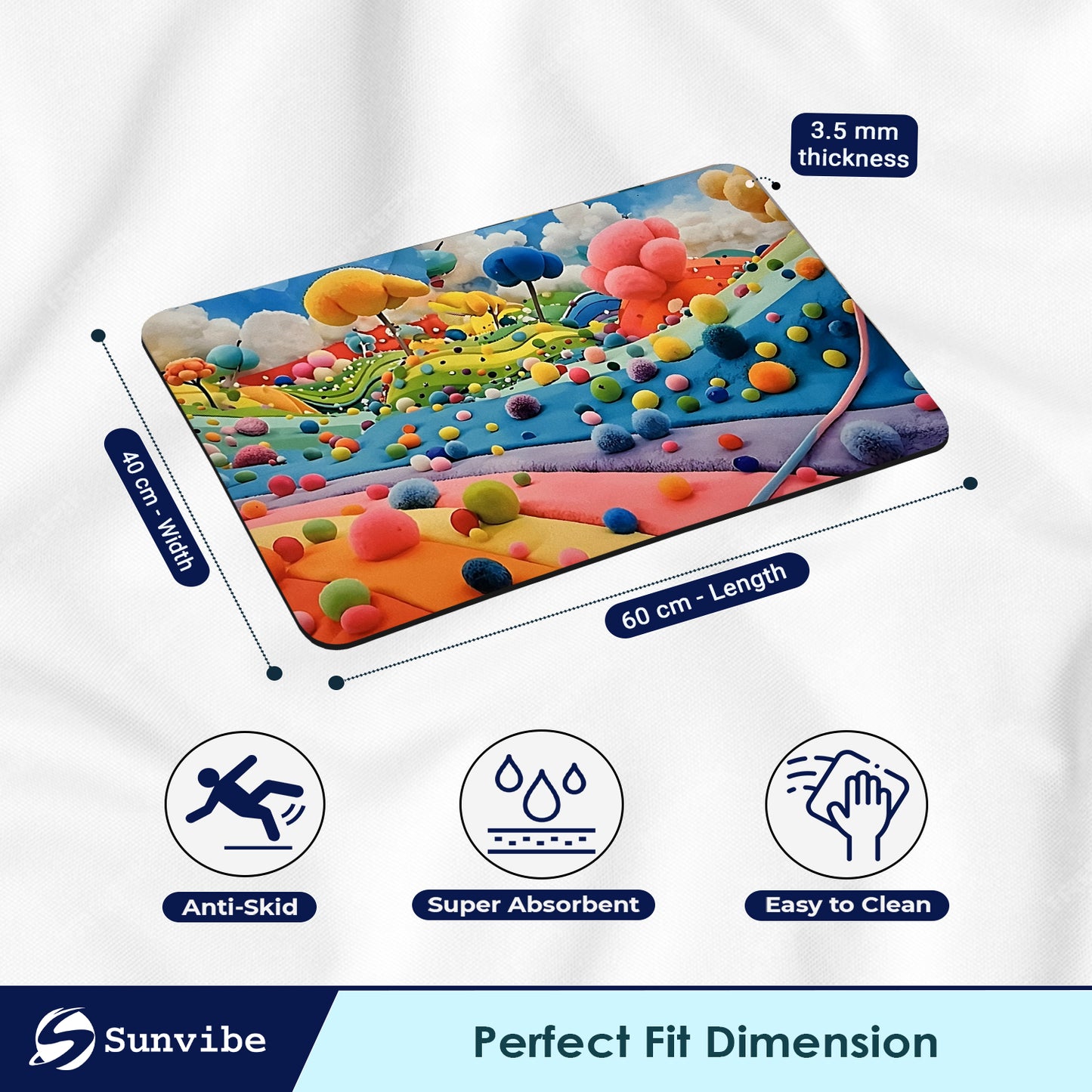 3D Anti-Skid Water-Soaking Mat: Perfect for Your Home
