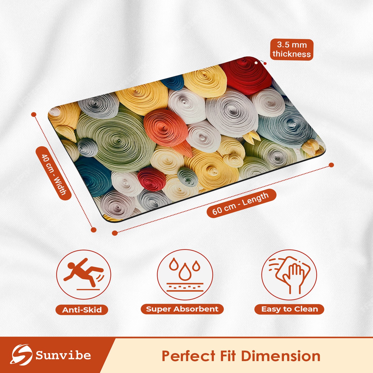 3D Anti-Skid Water-Soaking Mat: Perfect for Your Home