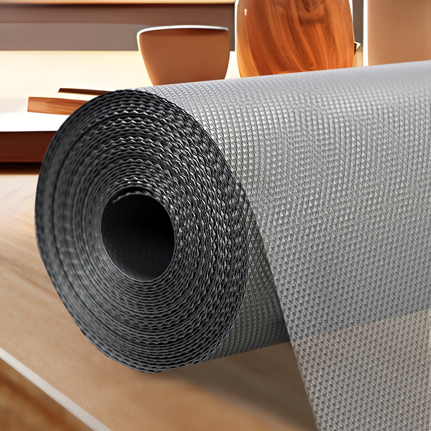 Drawer Cabinet Almirah Mat Waterproof Washable Mats (Grey)