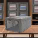 31L Double-Sided Zipper Storage Box (Grey) PACK OF 2
