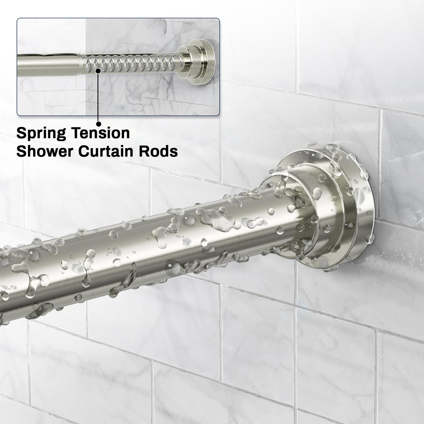 Extendable Shower Curtain Tension Rod