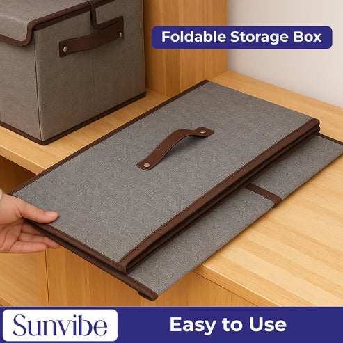 Foldable Wardrobe Organizer with Durable Handles