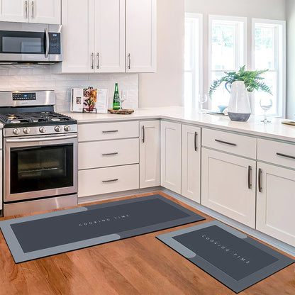 Kitchen Floor Mat 3.5mm (120x40cm & 40x60cm, Cooking Grey)