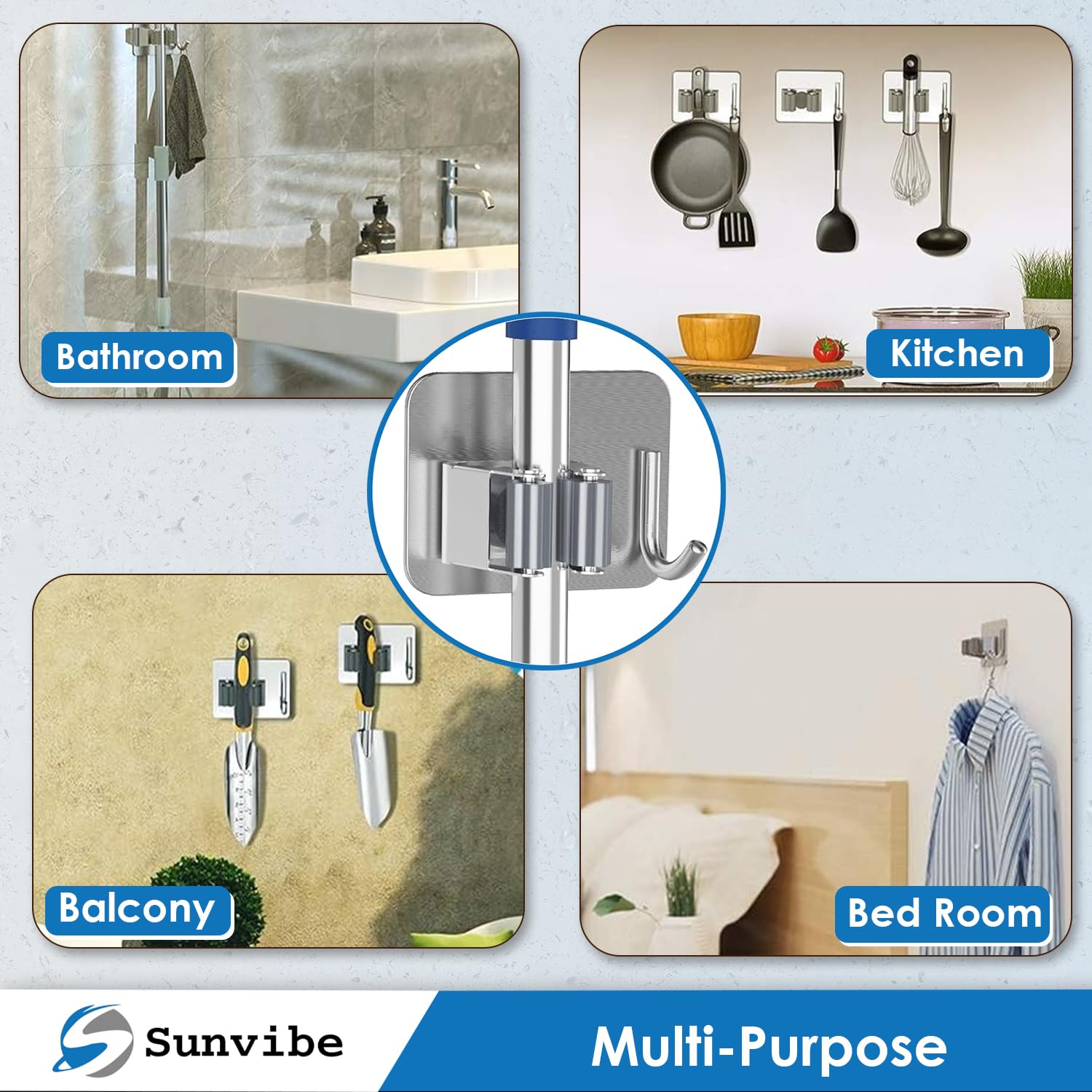 Broom Holder And Folder For Mops Buy Now – Sunvibe