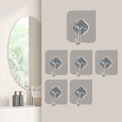 J Hook Pack of 6 | Multipurpose Wall Hooks | Strong & Durable Hanging Hooks for Home