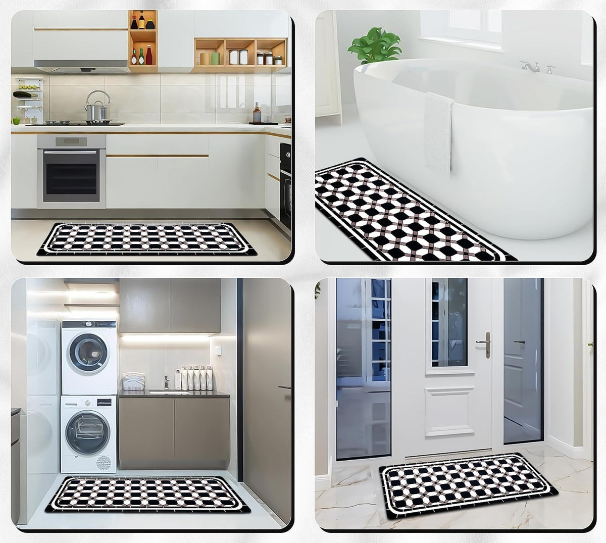 Kitchen Floor Mat 3.5mm (120x45 cm) Geomatric print