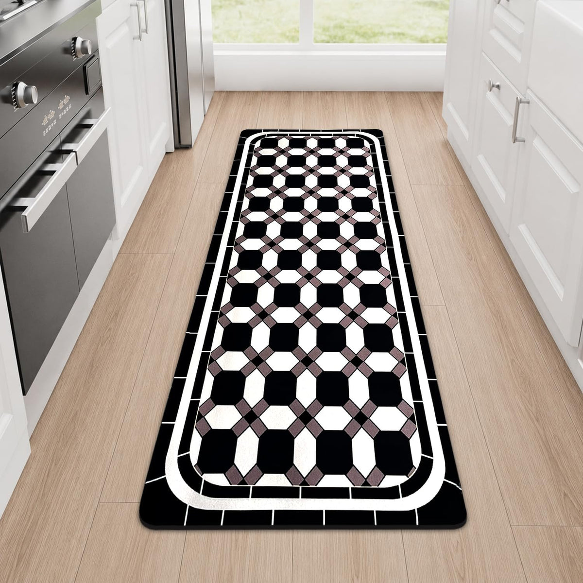 Kitchen Floor Mat 3.5mm (120x45 cm) Geomatric print
