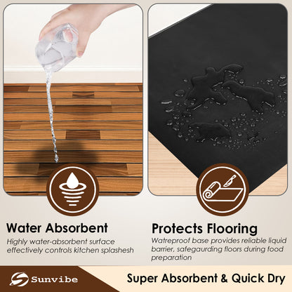 Kitchen Floor Mat 3.5mm (120x40cm & 40x60cm-2 Pieces)