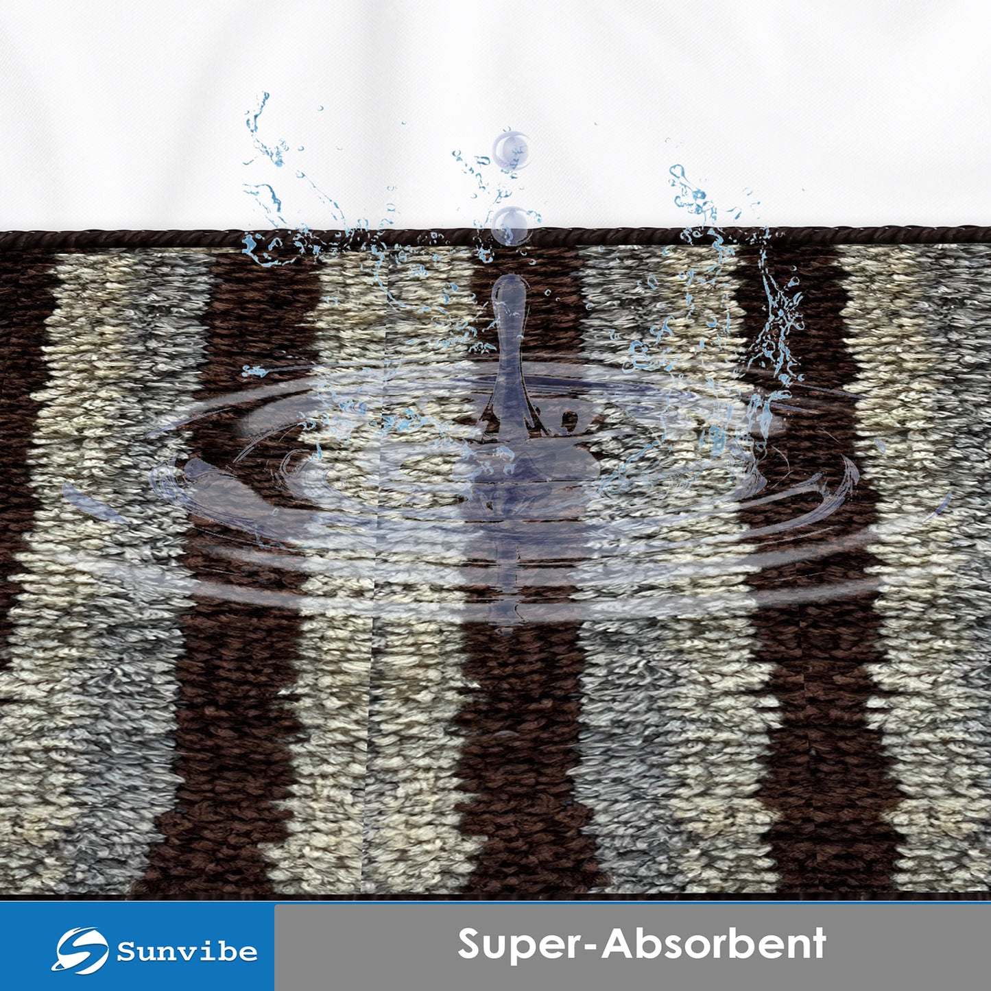 Microfiber Bath Mat  (Brown-1 Piece)