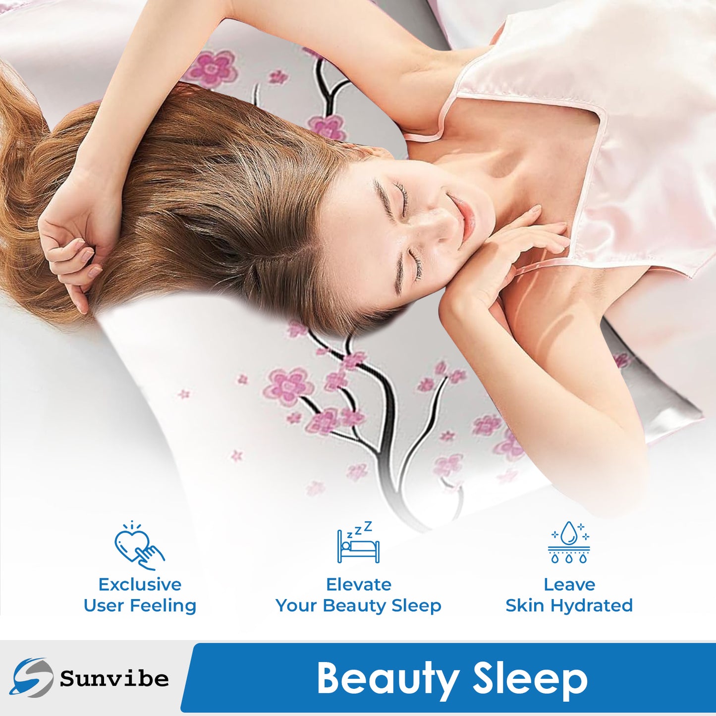 Sunvibe 3D Printed Pillow Cover for Bedroom | Soft & Durable Microfiber Cushion Cover | Fade-Resistant, Skin-Friendly, Hidden Zipper | Decorative Pillowcase for Sofa & Bed