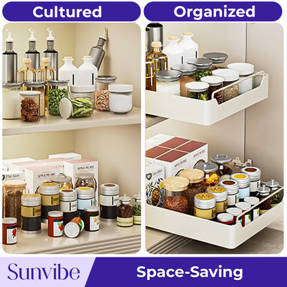 Pull-Out Cabinet Basket – Space Saver Organizer for Home