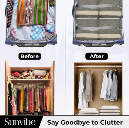 Saree Clothes Bags/Covers/Poches For Storage With Zip Closure (16 X 14 Inches, Grey) (Copy)