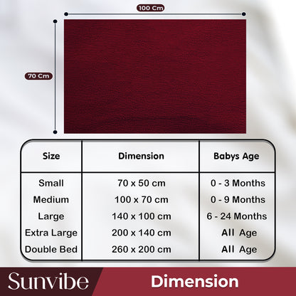 Absorbent & Waterproof Baby Mattress Protector Sheet – Quick Dry, Washable