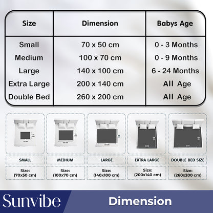 Absorbent & Waterproof Baby Mattress Protector Sheet – Quick Dry, Washable