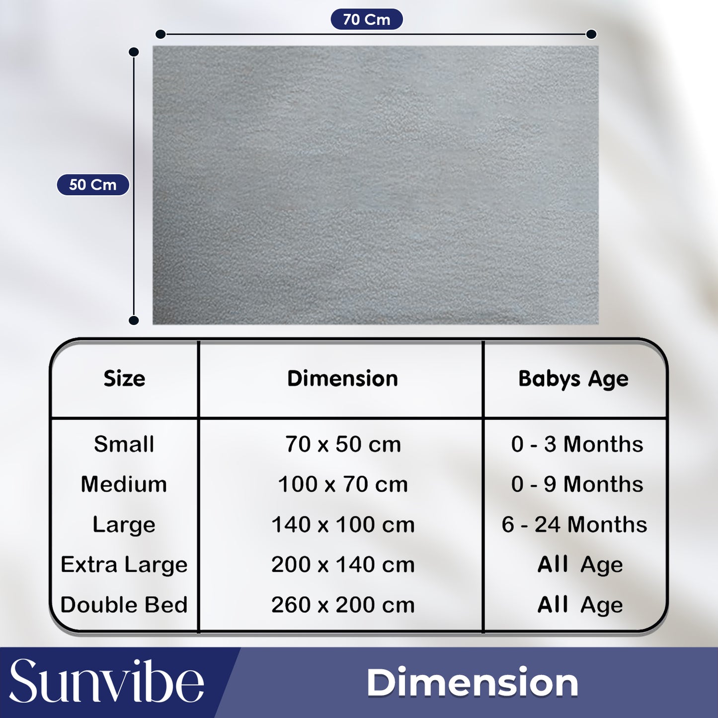 Absorbent & Waterproof Baby Mattress Protector Sheet – Quick Dry, Washable