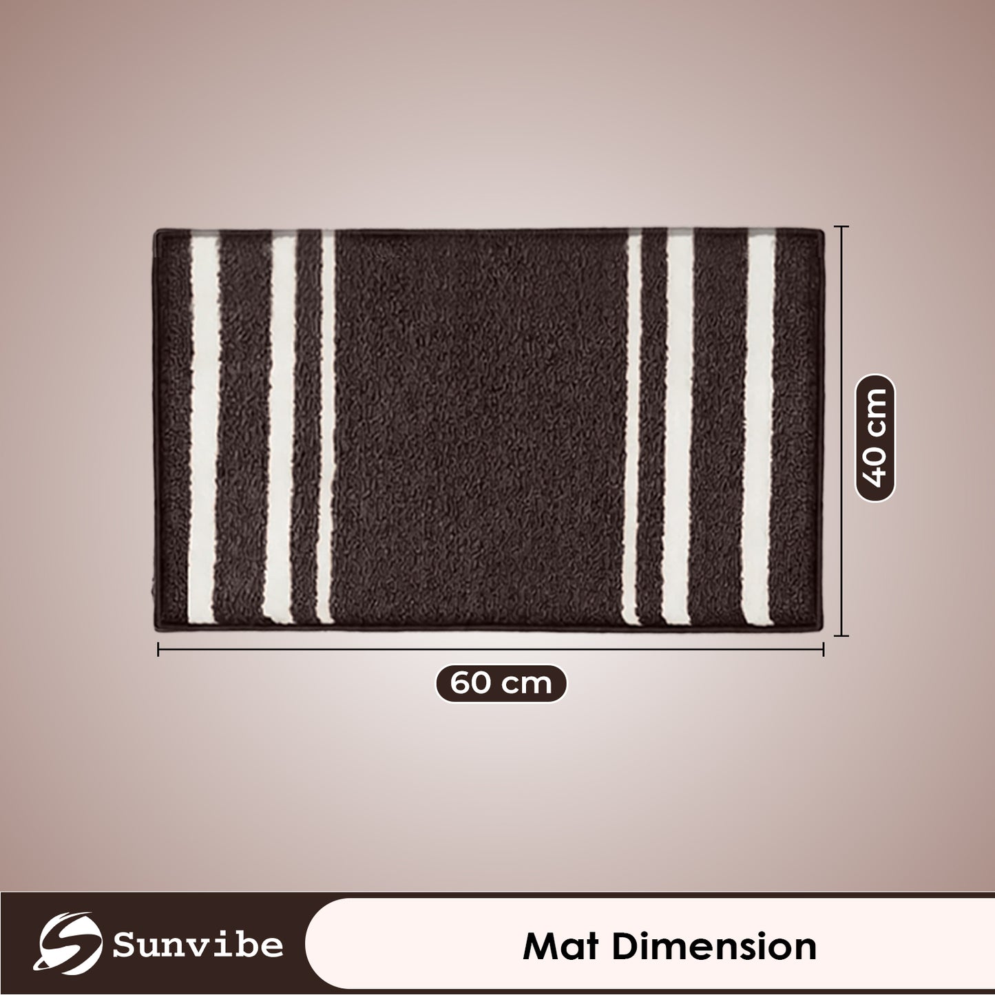 Super Soft Microfiber Bath Mat | Ultra Absorbent & Quick Dry | Anti-Slip Backing | Machine Washable Bathroom Floor Mat