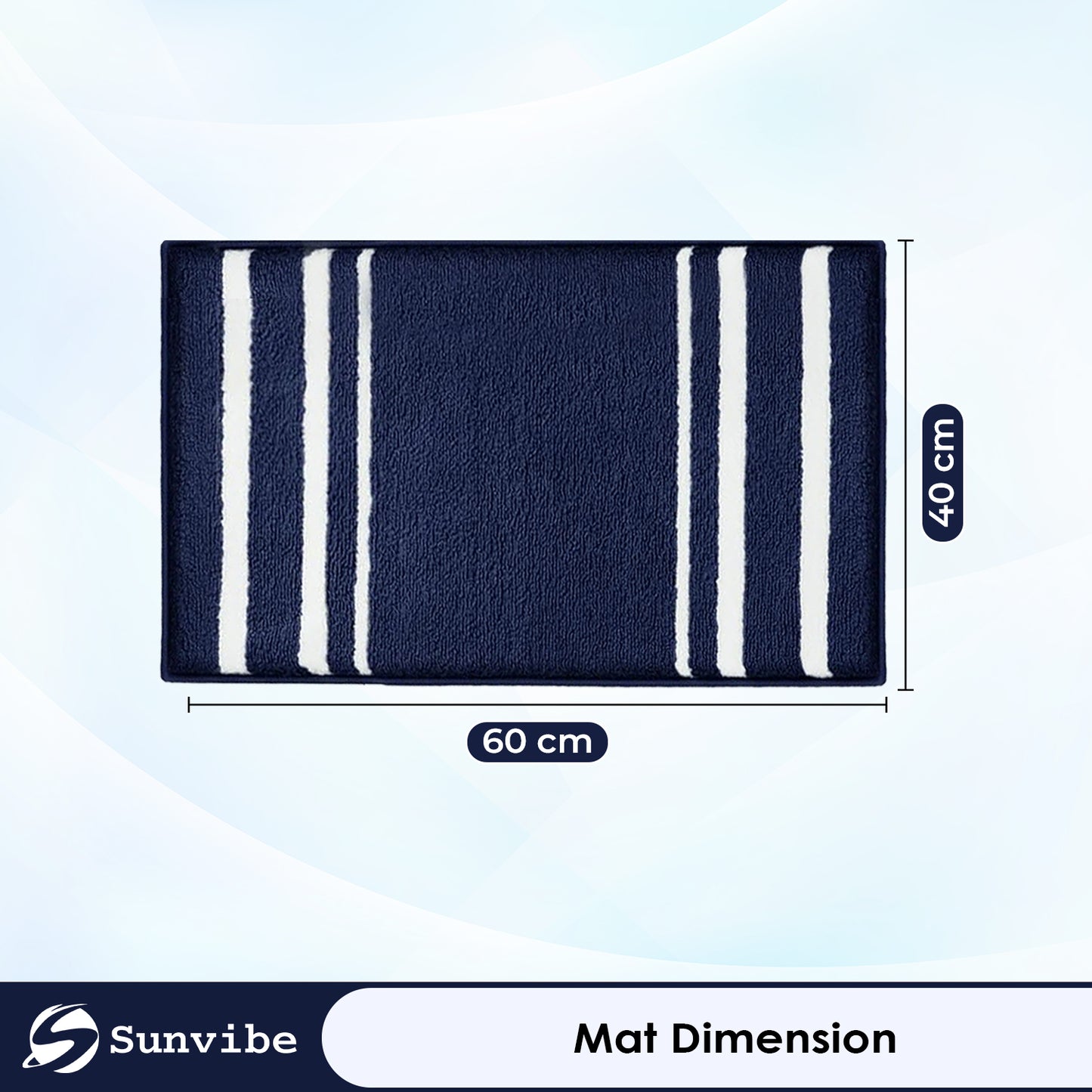 Super Soft Microfiber Bath Mat | Ultra Absorbent & Quick Dry | Anti-Slip Backing | Machine Washable Bathroom Floor Mat