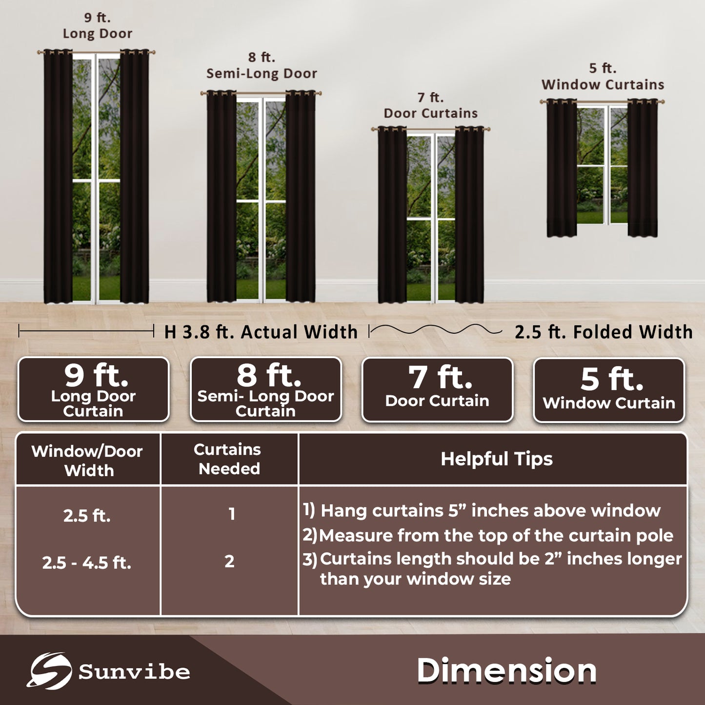 Premium Blackout Curtains – Heavy-Duty Adjustable Curtain Rod, Durable Metal Build, Easy Installation, Ideal for Bedroom, Living Room & Door Windows, Light-Blocking & Noise-Reducing Drapes