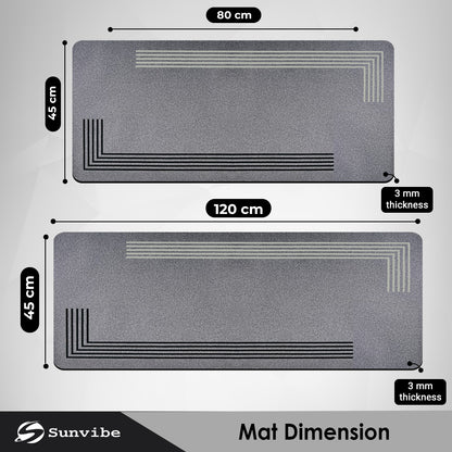 Kitchen Floor Mat 3.5mm (120x45cm & 40x80cm-2 Pieces) Liner