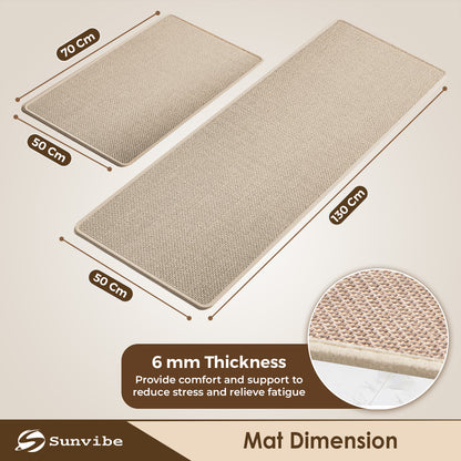 Kitchen Floor Mat 3.5mm (120x40cm & 40x60cm-2 Pieces)