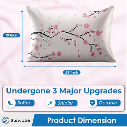 Sunvibe 3D Printed Pillow Cover for Bedroom | Soft & Durable Microfiber Cushion Cover | Fade-Resistant, Skin-Friendly, Hidden Zipper | Decorative Pillowcase for Sofa & Bed-1 free Scrunchie