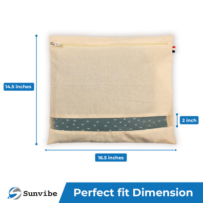 Saree Clothes Covers (16 X 14 Inches, Beige) PACK of 10