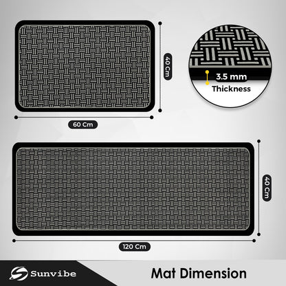 Kitchen Floor Mat 3.5mm (120x40cm & 40x60cm-2 Pieces)