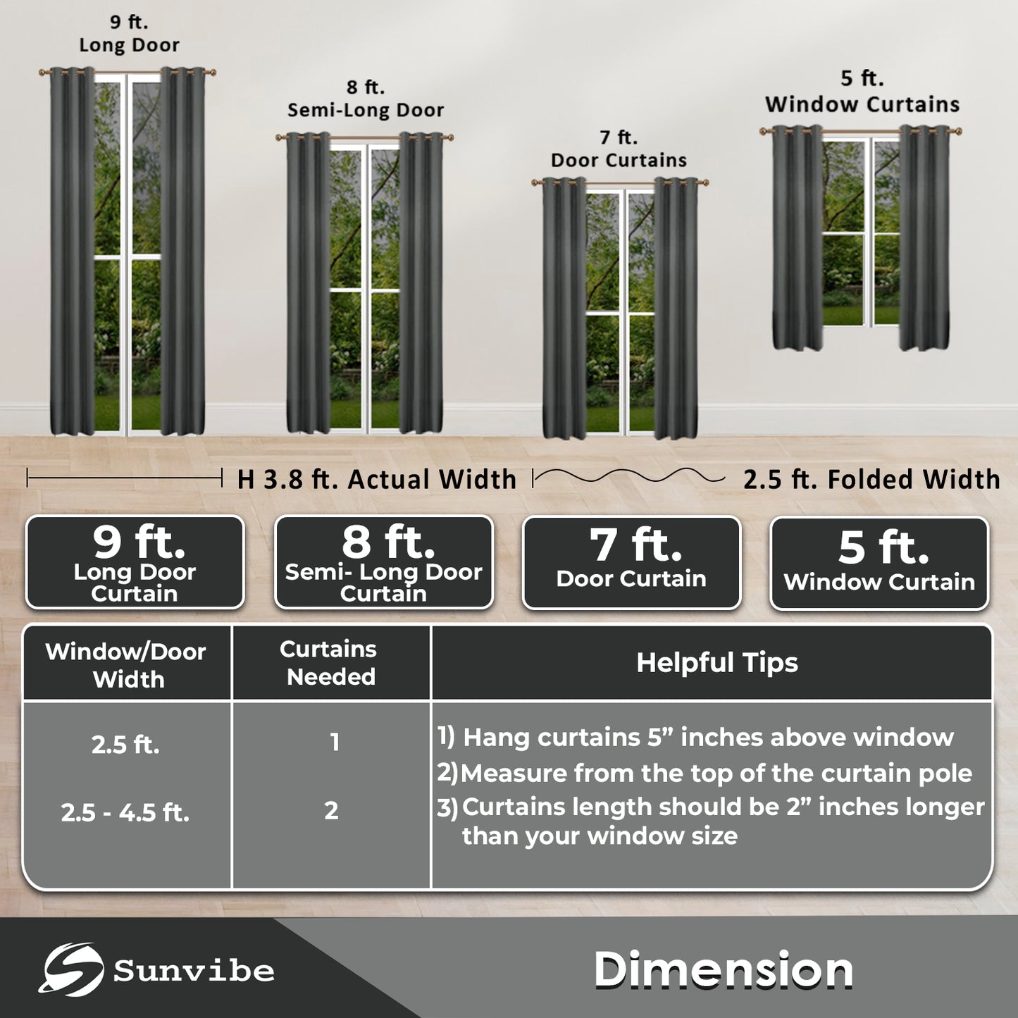 Premium Blackout Curtains – Heavy-Duty Adjustable Curtain Rod, Durable Metal Build, Easy Installation, Ideal for Bedroom, Living Room & Door Windows, Light-Blocking & Noise-Reducing Drapes