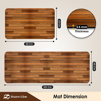 Kitchen Floor Mat 3.5mm (120x40cm & 40x60cm-2 Pieces)