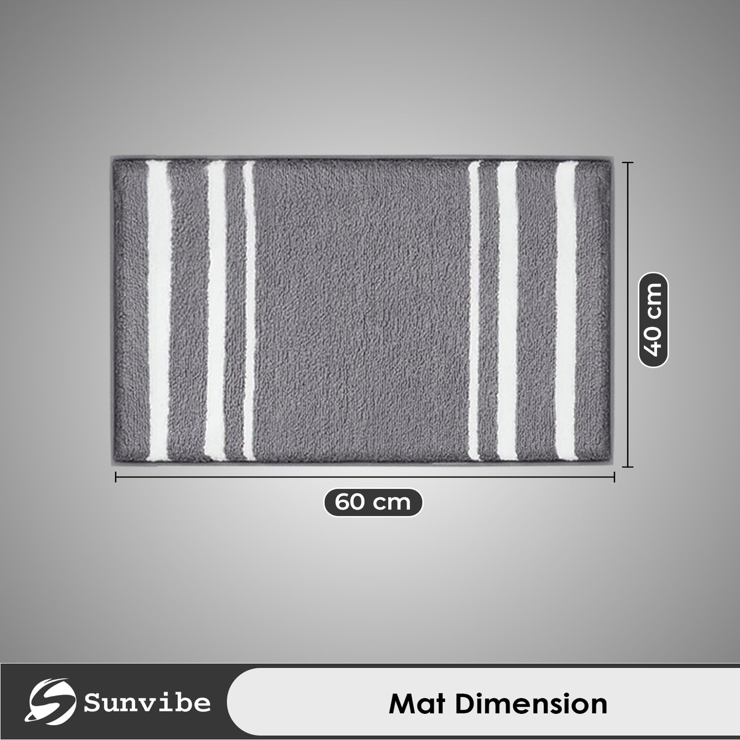 Super Soft Microfiber Bath Mat | Ultra Absorbent & Quick Dry | Anti-Slip Backing | Machine Washable Bathroom Floor Mat
