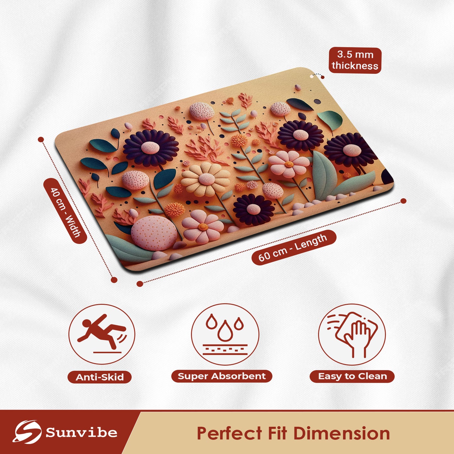 3D Anti-Skid Water-Soaking Mat: Perfect for Your Home