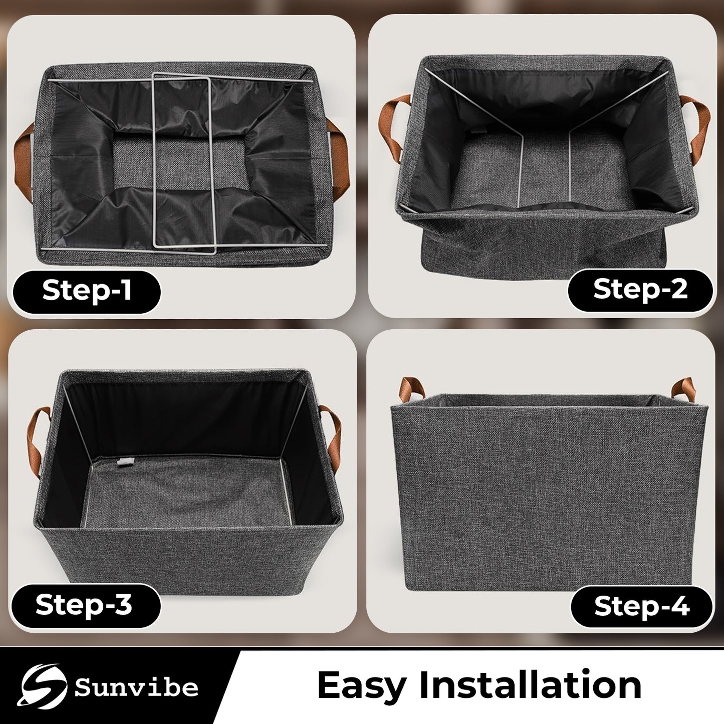 Foldable Wardrobe Organizer with Durable Handles