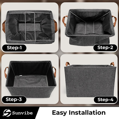 Foldable Wardrobe Organizer with Durable Handles