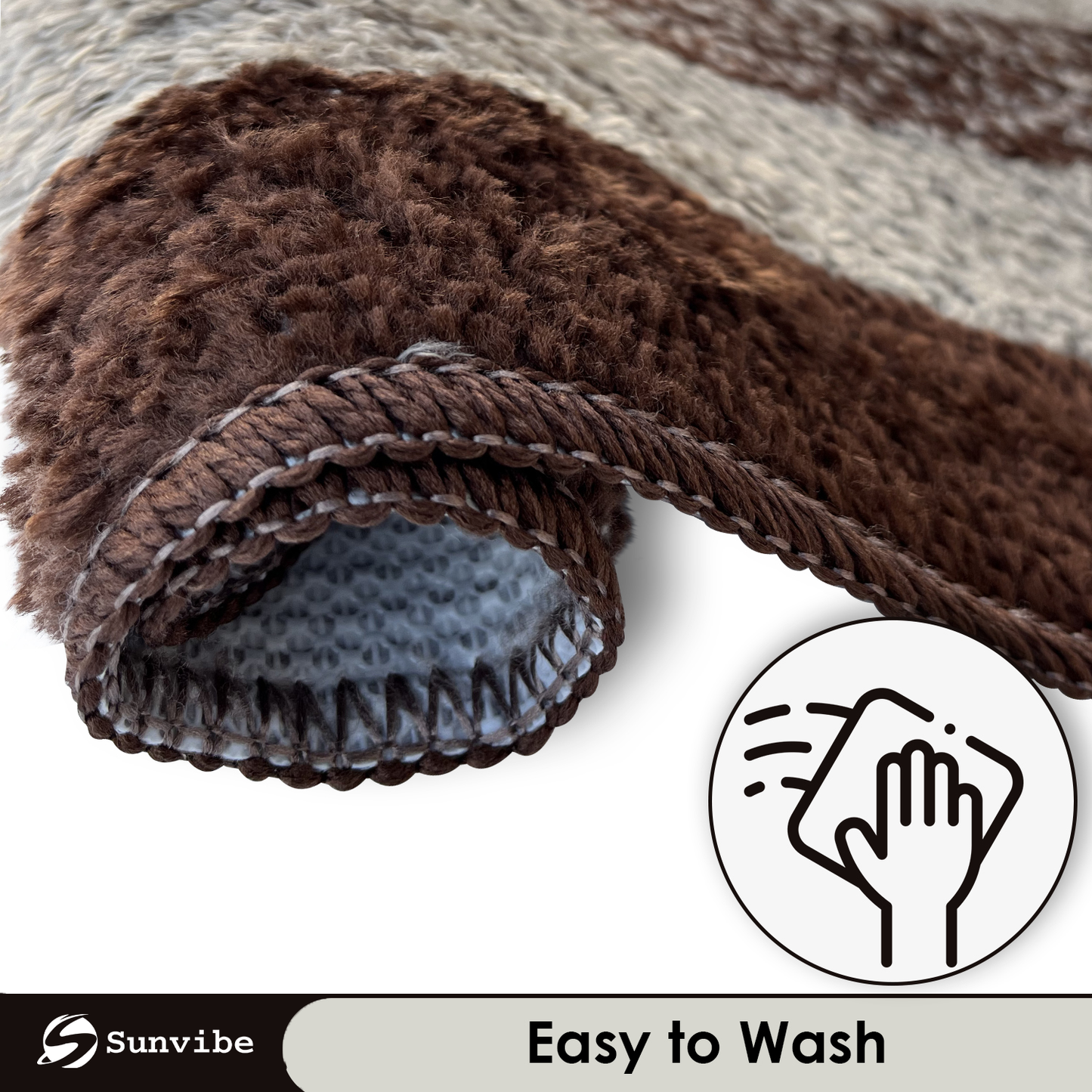 Microfiber Bath Mat  (Brown, 1 Piece)