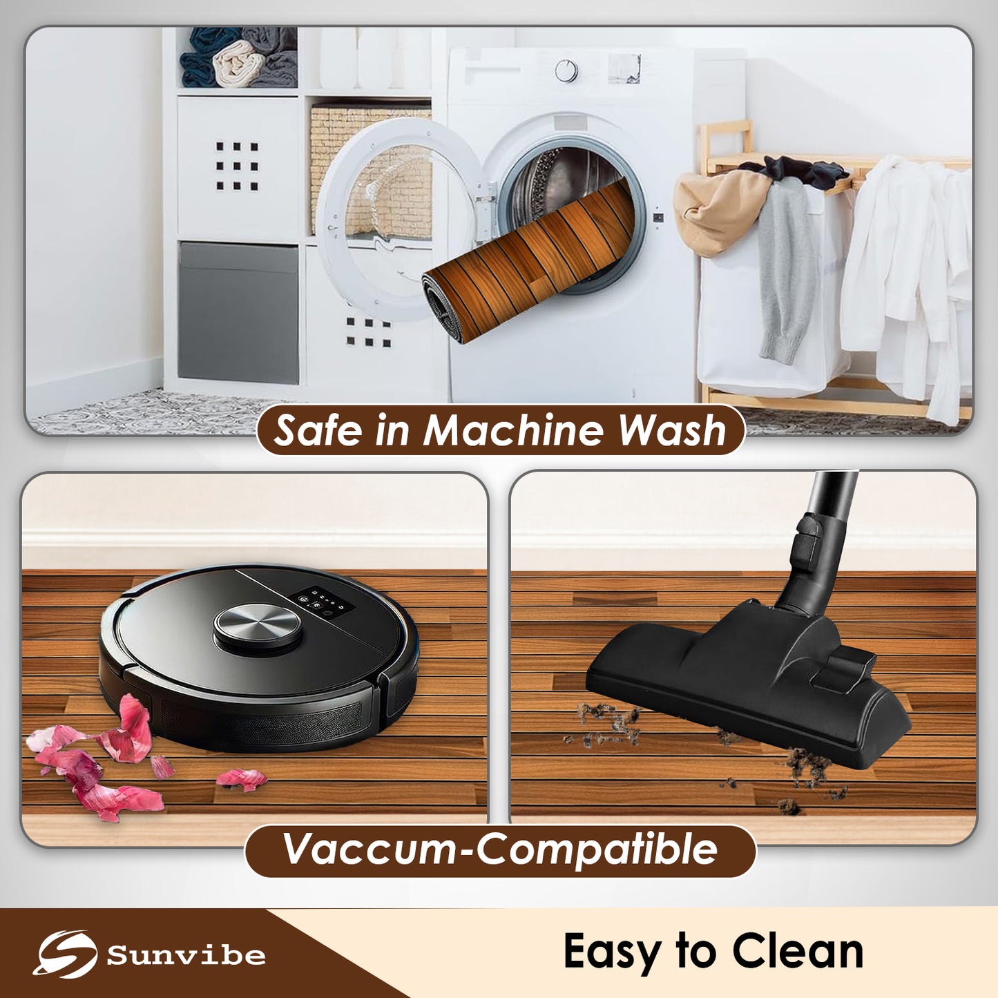 Kitchen Floor Mat 3.5mm (120x40cm & 40x60cm-2 Pieces)