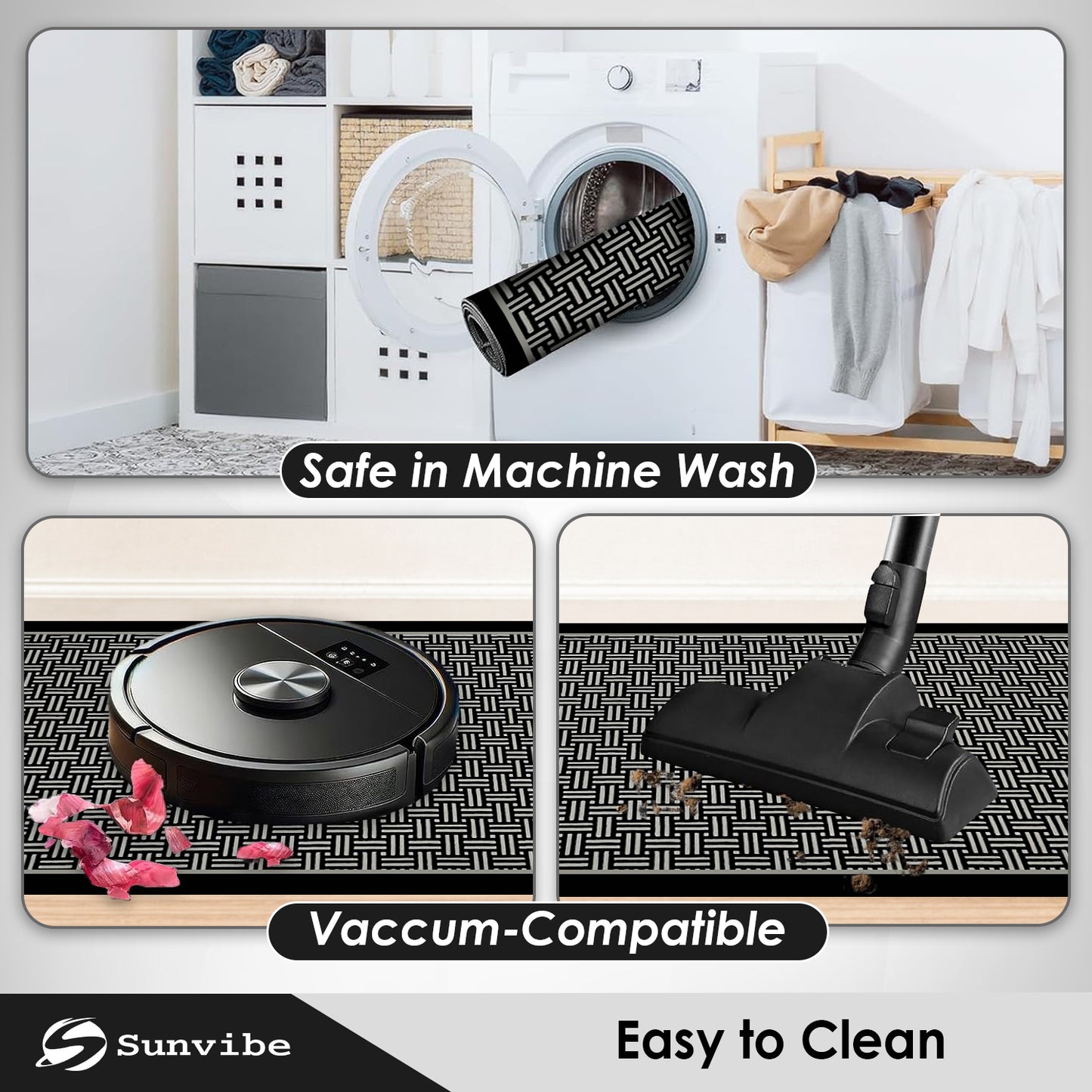 Kitchen Floor Mat 3.5mm (120x40cm & 40x60cm-2 Pieces)