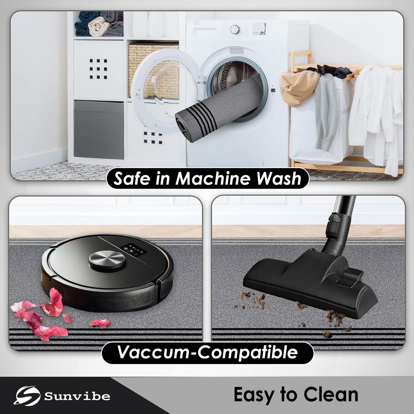 Kitchen Floor Mat 3.5mm (120x45cm & 40x80cm-2 Pieces) Liner