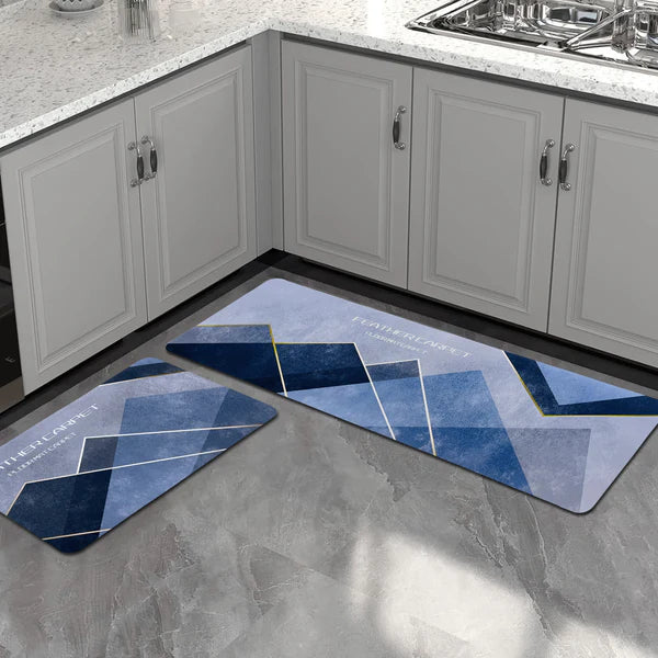 Kitchen Floor Mat 3.5mm (120x40cm & 40x60cm, Cooking Grey)