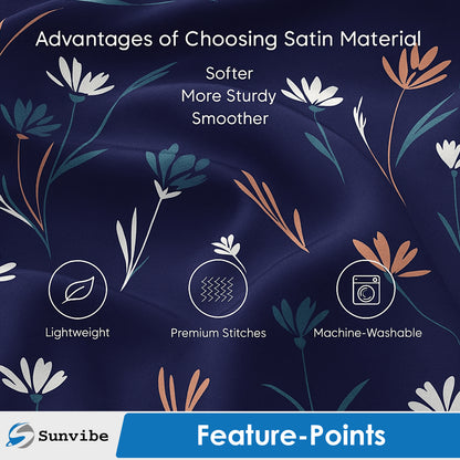 Sunvibe 3D Printed Pillow Cover for Bedroom | Soft & Durable Microfiber Cushion Cover | Fade-Resistant, Skin-Friendly, Hidden Zipper | Decorative Pillowcase for Sofa & Bed