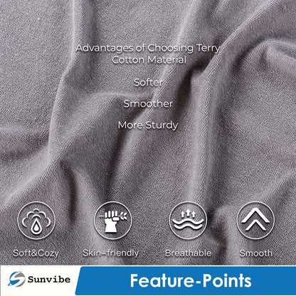 Sunvibe Waterproof Pillow Protector – Soft Terry Cotton Cover