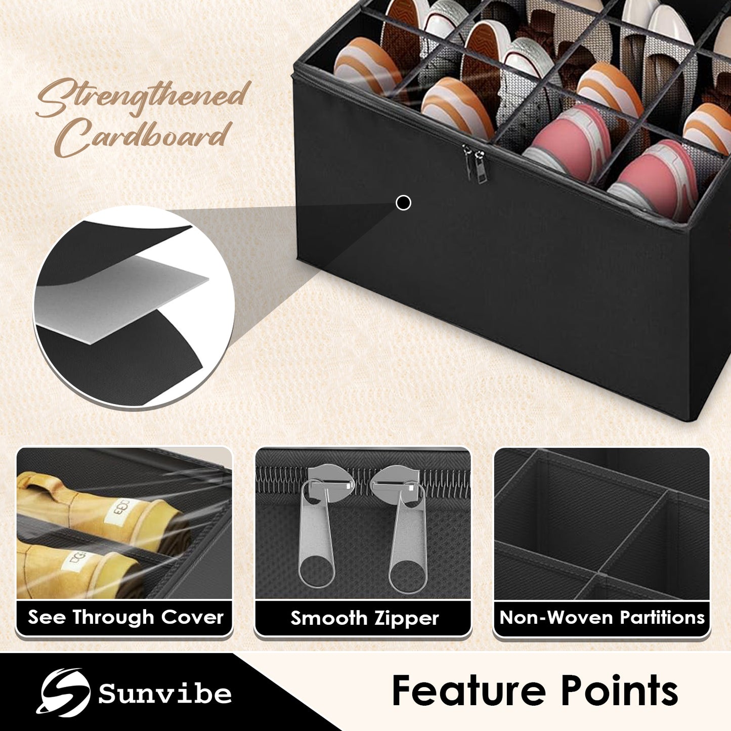 Premium Multi-Layer Shoe Organizer | Space Saving Shoe Storage Shelf for Home, Entryway & Closet | Durable, Dust-Free, Easy to Assemble Shoe Stand