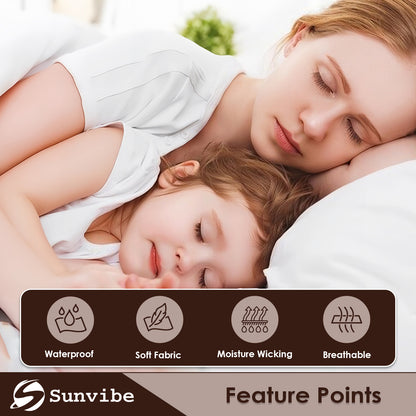 Mattress Protector – Waterproof, Breathable & Soft Cotton (Brown)