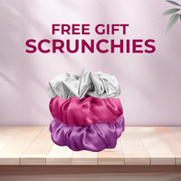 Sunvibe Multicolor Luxury Satin Scrunchies - Anti-Hair-Breakage for Women & Girls