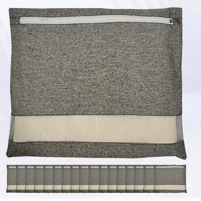 Saree Clothes Bags/Covers/Poches For Storage With Zip Closure (16 X 14 Inches, Grey) (Copy)
