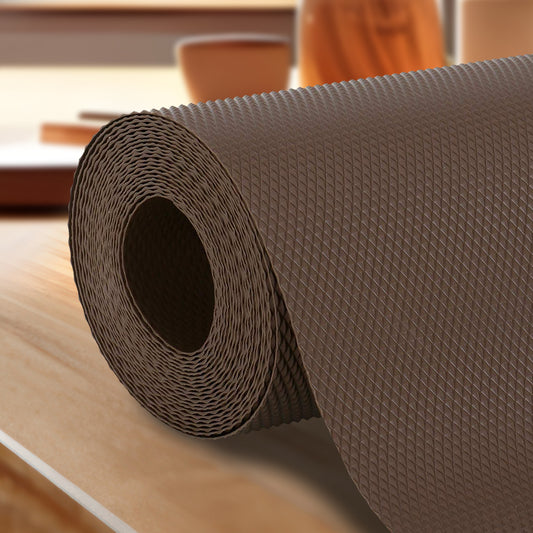 Drawer Cabinet Almirah Mat (45cm X 500cm) Waterproof Washable Mats (Coffee)