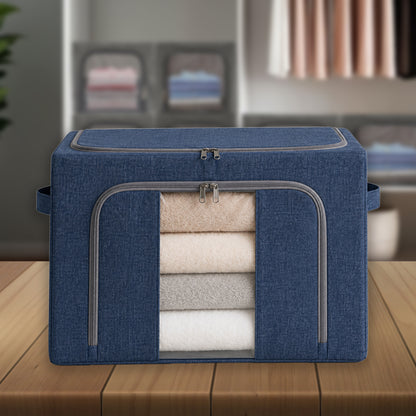 Premium Foldable Blanket & Clothes Storage Bag with Clear Window