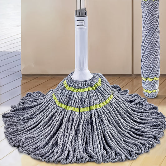 Sunvibe 360° Spin Mop with Stainless Steel Handle & Bucket | Heavy Duty Floor Cleaning Mop | Super Absorbent Microfiber | Easy Wringer System for All Floors