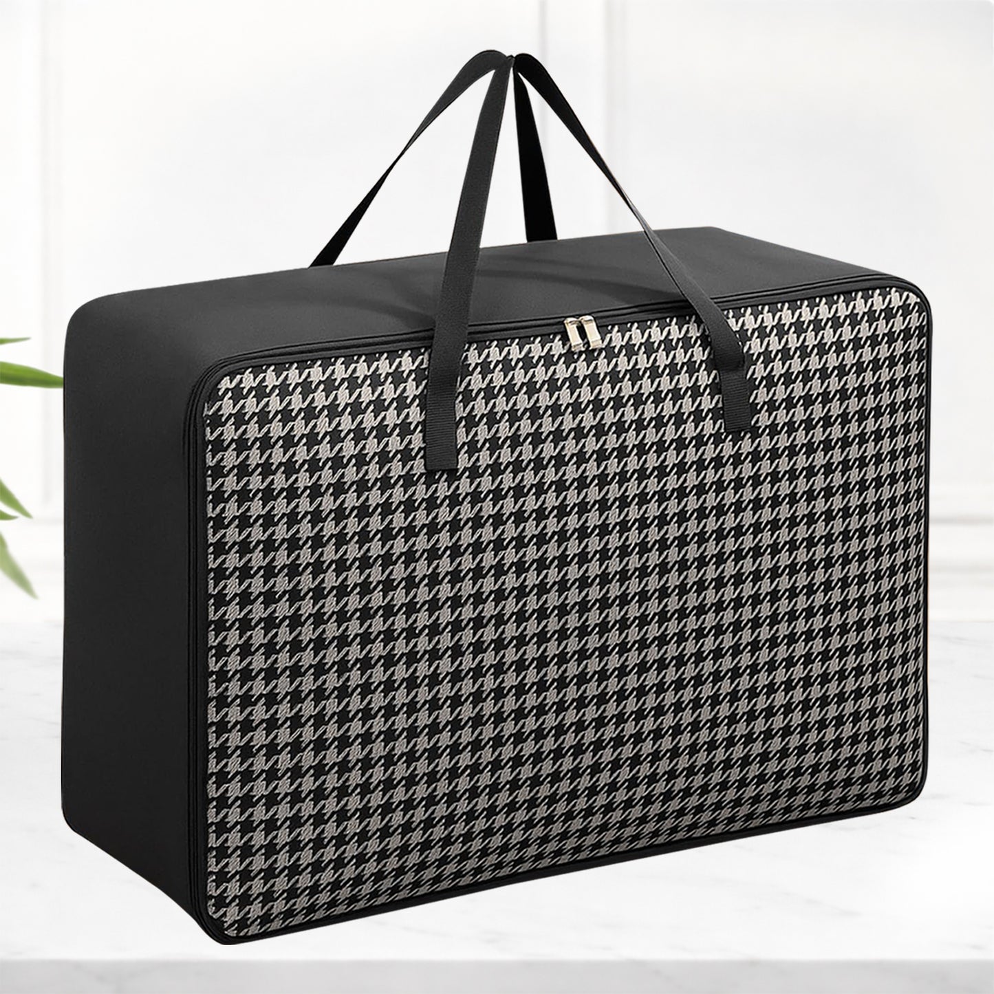 Sunvibe® Large Wardrobe Storage Bag | Heavy Duty Clothes Organizer with Strong Zipper | Foldable Blanket & Saree Storage Bag | Dustproof | Large Capacity